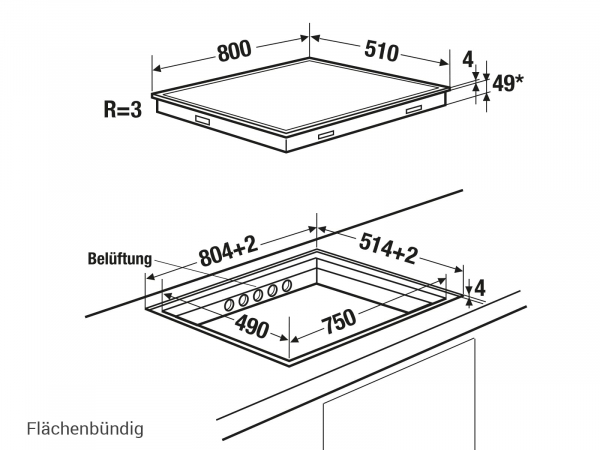 Küppersbusch KI 8550.0 SR Kochfeld Autark